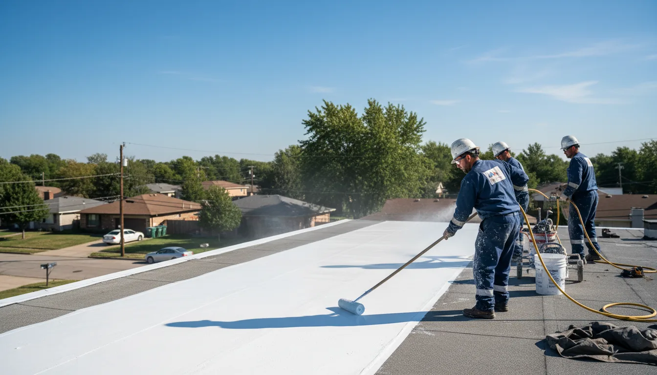 Commercial roof coating in Chandlerville, IL near me